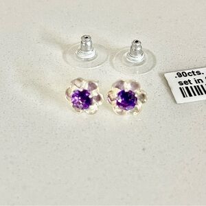 Sterling Silver 925 Amethyst earrings